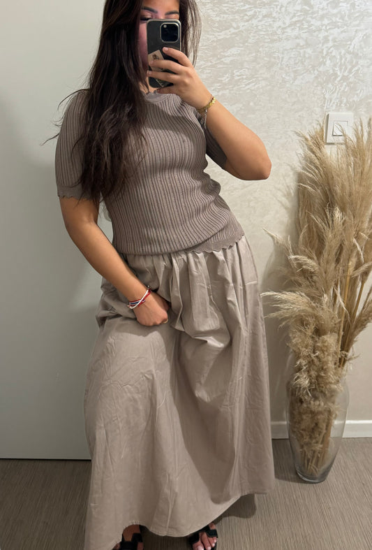 Jupe Sonia Taupe